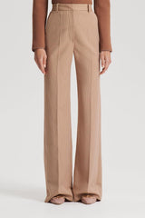 Trousers | Women Scanlan Theodore PLAID TAILORED TROUSER Caramel