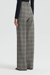Trousers | Women Scanlan Theodore PLAID TROUSER Black.white