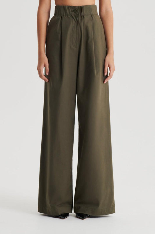 Trousers | Women Scanlan Theodore PLEAT CARGO TROUSER Jungle