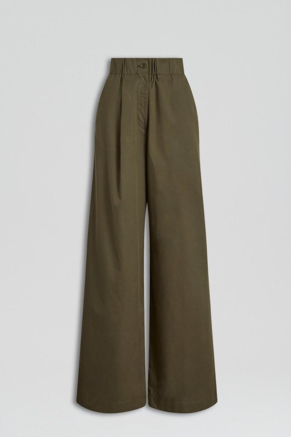 Trousers | Women Scanlan Theodore PLEAT CARGO TROUSER Jungle