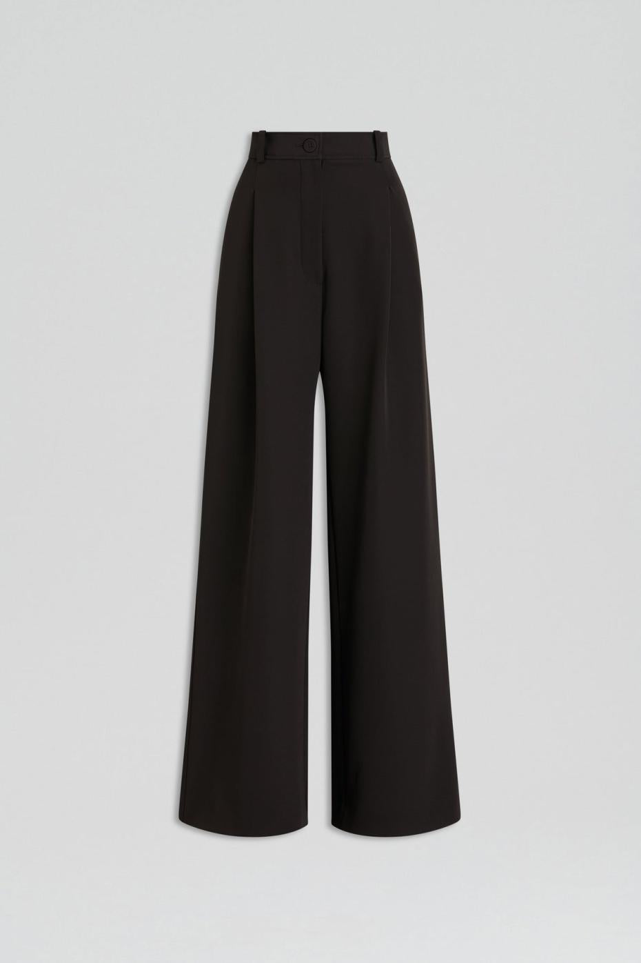 Trousers | Women Scanlan Theodore PLEAT DRAPE LEG TROUSER Black