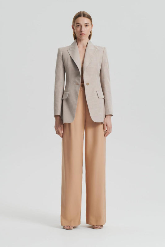 Trousers | Women Scanlan Theodore PLEAT DRAPE LEG TROUSER Camel