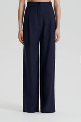 Trousers | Women Scanlan Theodore PLEAT DRAPE LEG TROUSER Navy