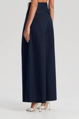 Trousers | Women Scanlan Theodore PLEAT DRAPE LEG TROUSER Navy