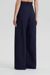 Trousers | Women Scanlan Theodore PLEAT DRAPE LEG TROUSER Navy