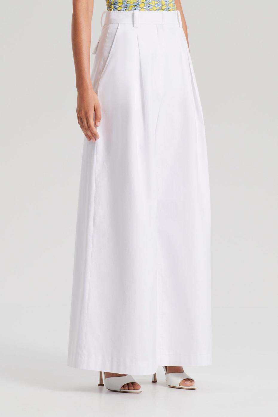 Trousers | Women Scanlan Theodore PLEAT DRAPE LEG TROUSER Optical.white