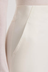 Trousers | Women Scanlan Theodore SATEEN CROPPED WIDE LEG TROUSER Bianco