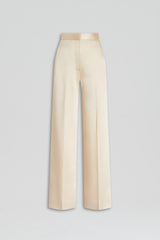 Trousers | Women Scanlan Theodore SATIN DRAPE LEG TROUSER Gold