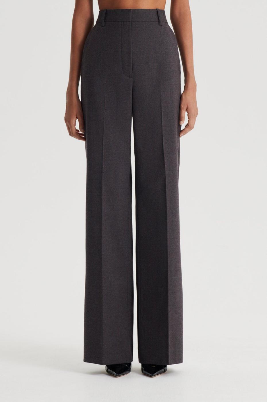 Trousers | Women Scanlan Theodore STRIPE MID RISE TROUSER Grey
