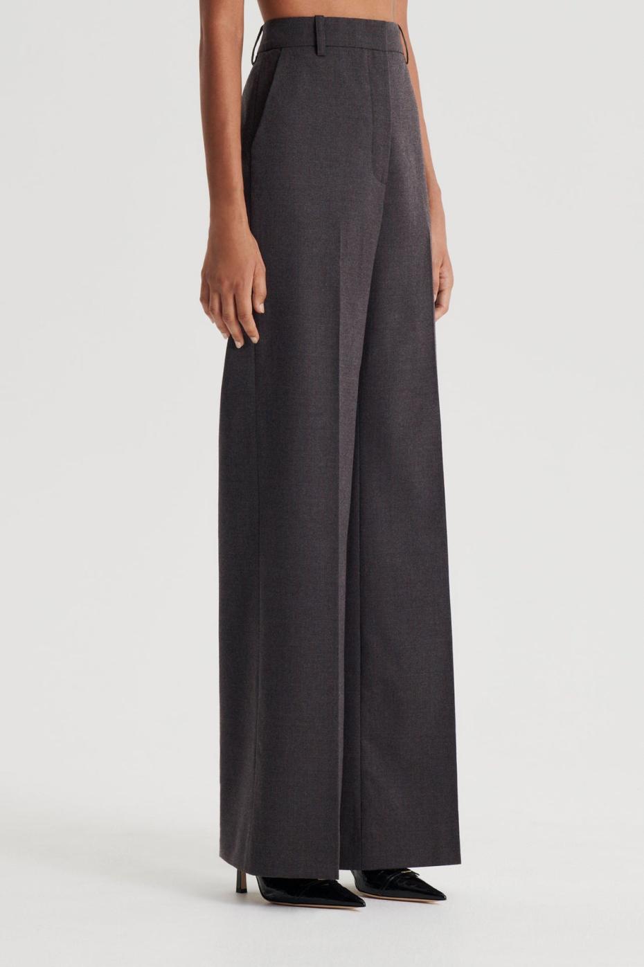 Trousers | Women Scanlan Theodore STRIPE MID RISE TROUSER Grey