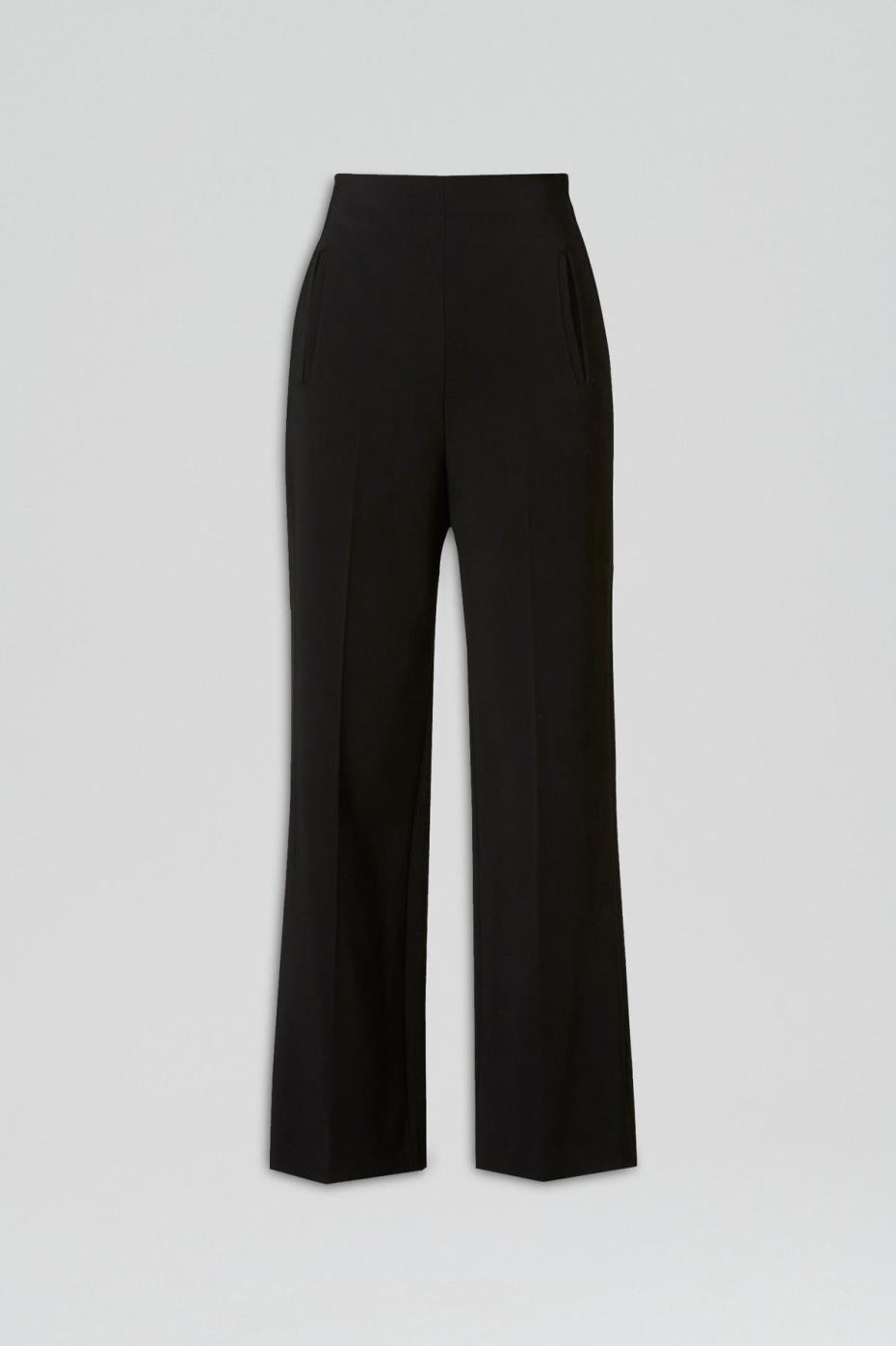 Trousers | Women Scanlan Theodore TAILORED CROP HIGH WAIST TROUSER Black