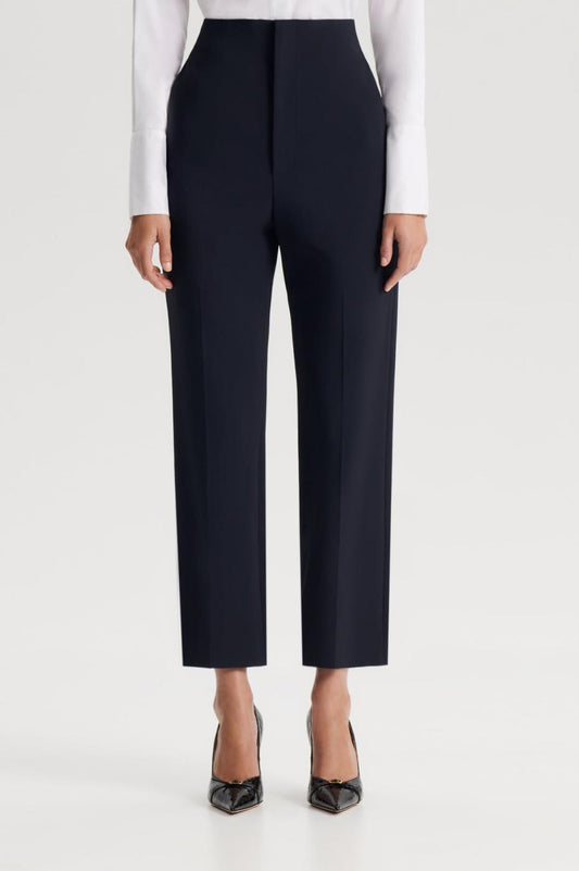 Trousers | Women Scanlan Theodore TAILORED SLIM CROP TROUSER Navy