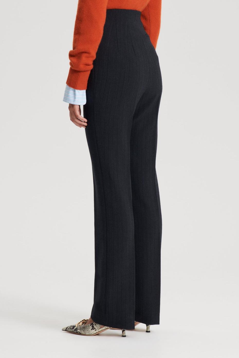 Trousers | Women Scanlan Theodore TAILORED STRIPE TROUSER Charcoal