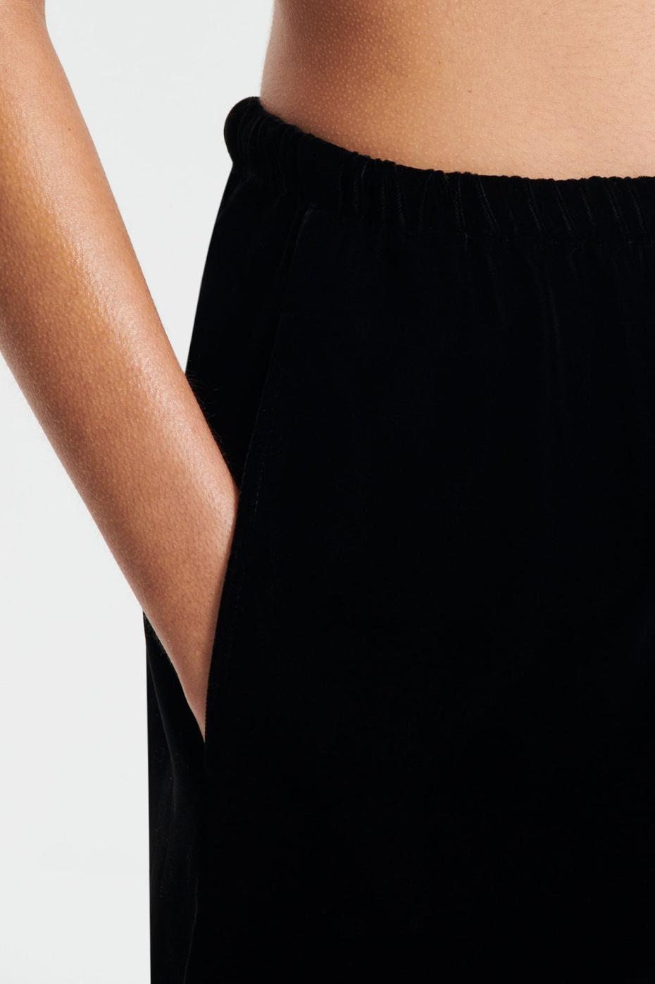Trousers | Women Scanlan Theodore VELVET TROUSER Black