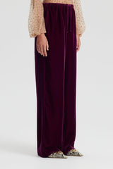 Trousers | Women Scanlan Theodore VELVET TROUSER Mulberry